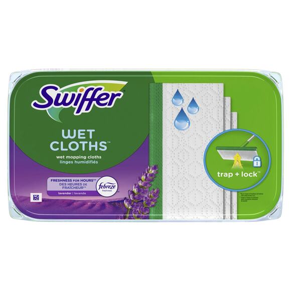 Swiffer Sweep + Mop, Wet Pads Refill, Floor Cleaner, Cleaning Cloths,, 12 Count - Picture 1 of 3